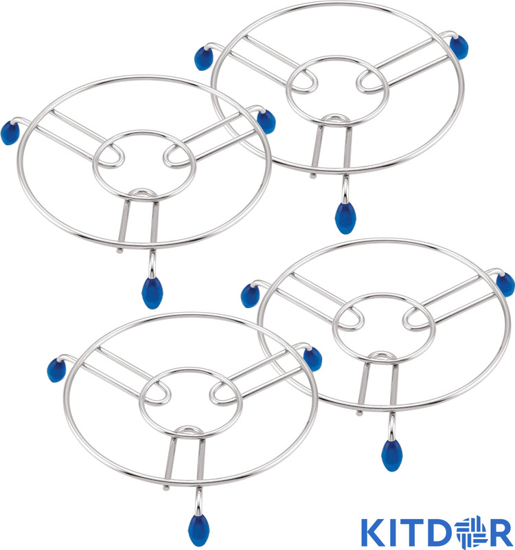 Bharti Utensil Kitchen Rack Ring stand Steel Trivet(Pack of 6)