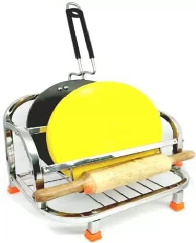 Q13 Chakla/Belan Kitchen Rack Steel Steel Tava chakla belan chimta Stand. Rolling Pin Board Holder Wall Mount Stand