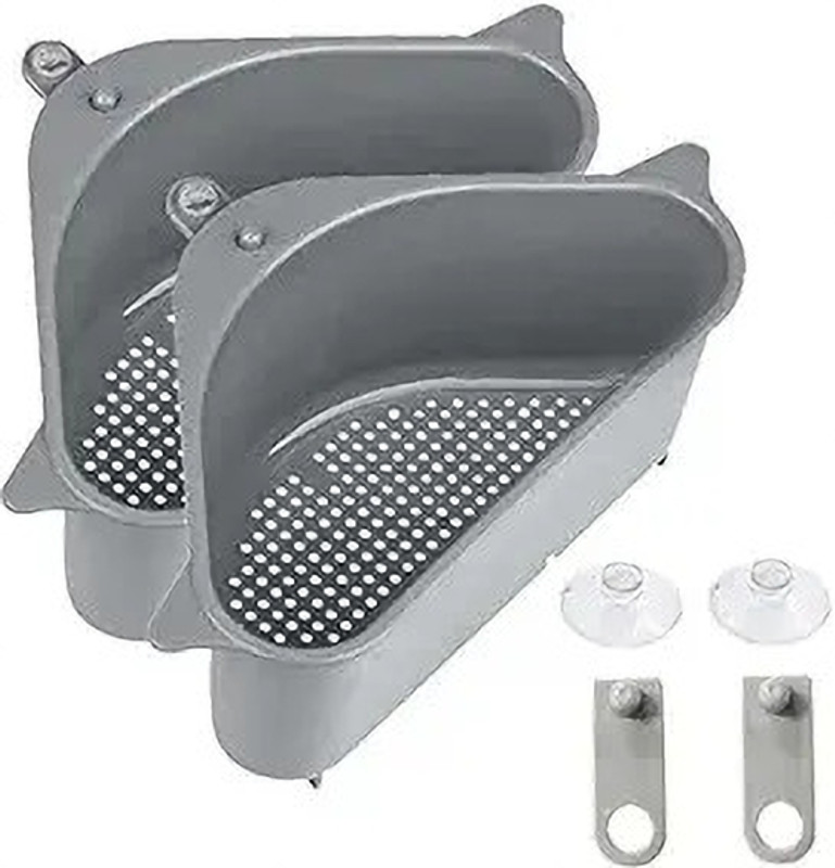 AORDEY Dish Drainer Kitchen Rack Plastic Kitchen Sink Drain Basket Storage Dish Rack Organizer Sink Shelf Soap Sponge