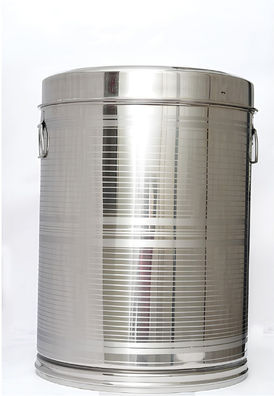 SAenterprise Easy to clean and maintainRise storage drum Storage Drum 25 l 25 L Drum(Silver, Pack of 1)