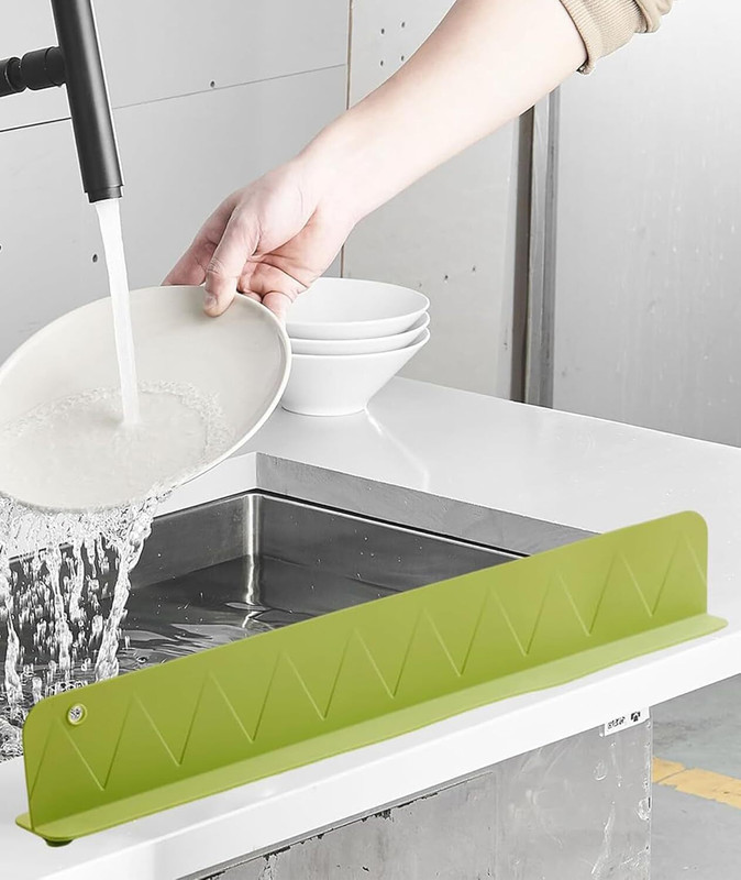 HARDHUU INTERNATIONAL Silicone Kitchen Sink Splash Guard 48×5 Cm Water Deflector 48 cm Self-amalgamating Tape(Multicolor Pack of 1)
