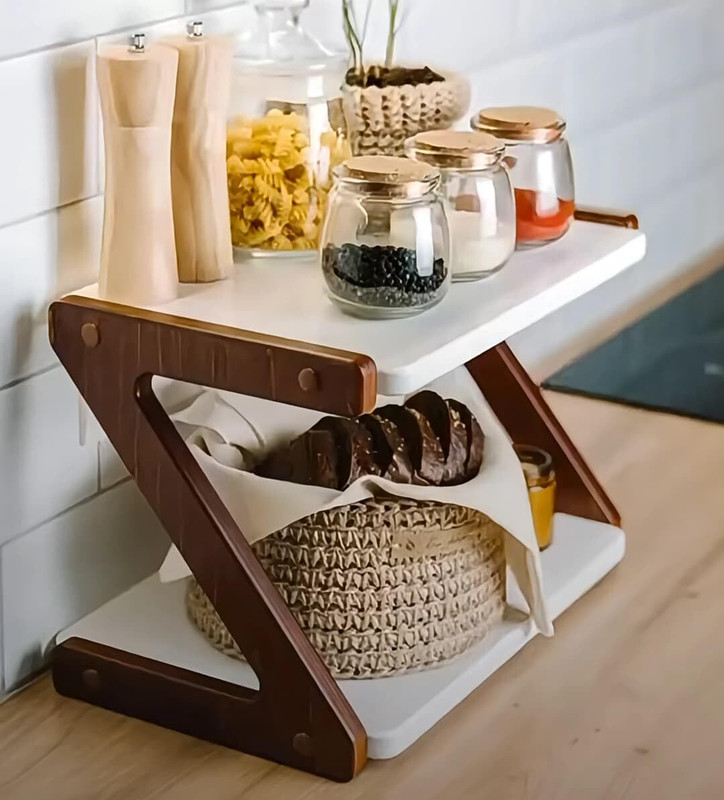 Dwhandicrafts Containers Kitchen Rack Wood spice rack organizer spice rack stand kitchen masala rack spice rack shelf