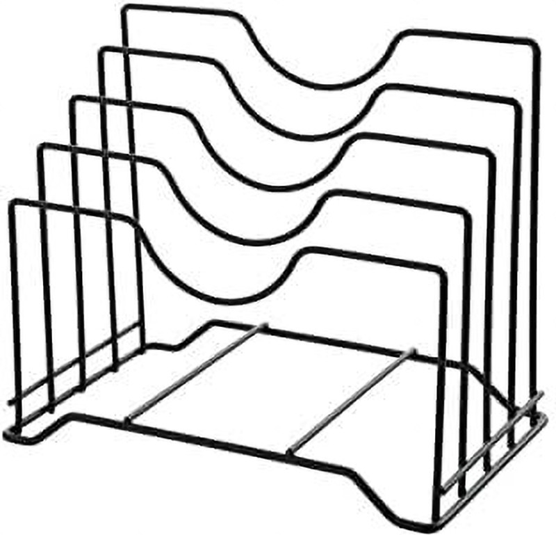 Swashtkon Plate Kitchen Rack Iron Pan and Pot Tawa Rack Holder Stand | Cabinet Storage Shelf Shelves |