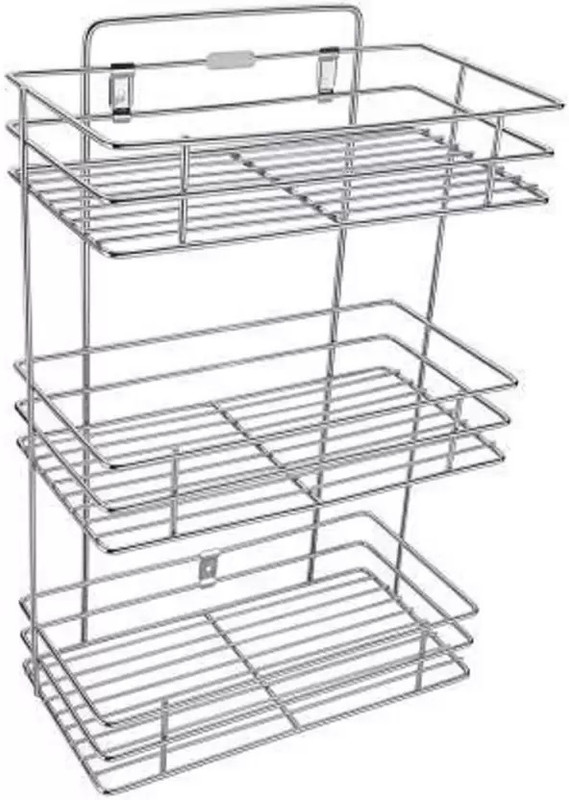 Kombuis Kitchenware Utensil Kitchen Rack Steel Multipurpose Storage Wall Mounted Kitchen Rack Steel Bathroom Shelves