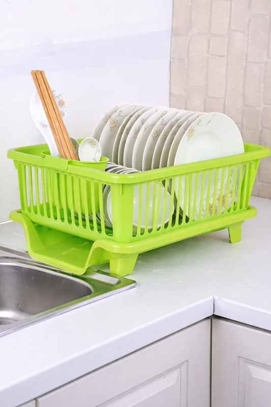 lorrise Dish Drainer Kitchen Rack Plastic DCDDBC