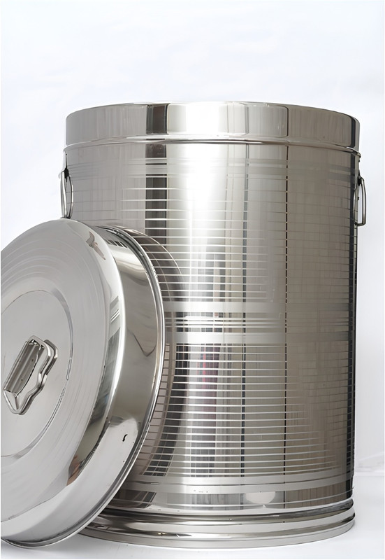 SHRI KRISHNA TRADERS Shri Krishna Traders Steel Drum SKT0059 15 L Drum(Silver, Pack of 1)