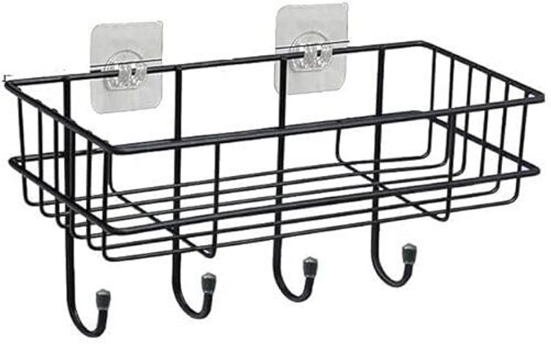 M Y Fruits/Vegetables Kitchen Rack Iron Multi-use Self Adhesive Kitchen Bathroom Corner Shelf
