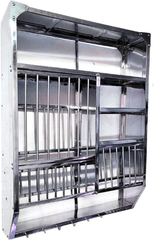 Quench Dish Drainer Kitchen Rack Steel Dish Drainer Kitchen Rack Steel | Bartan Kitchen Utensil Rack | 36x30 Inch |