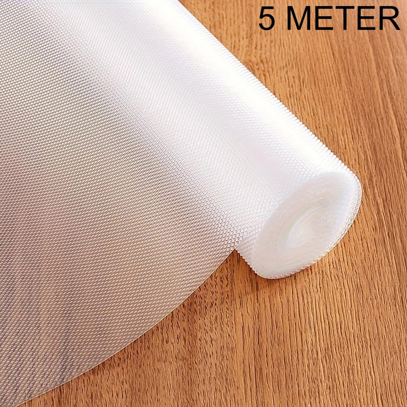 krenz PVC (Polyvinyl Chloride) Drawer Mat(Transparent Line, Large)