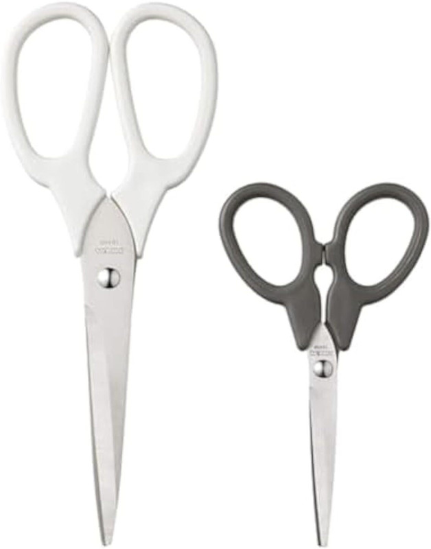 IKEA VARIERA Scissors, Set of 2, Black and Silver Carbon Steel All-Purpose Scissor(Multicolor, Pack of 2)