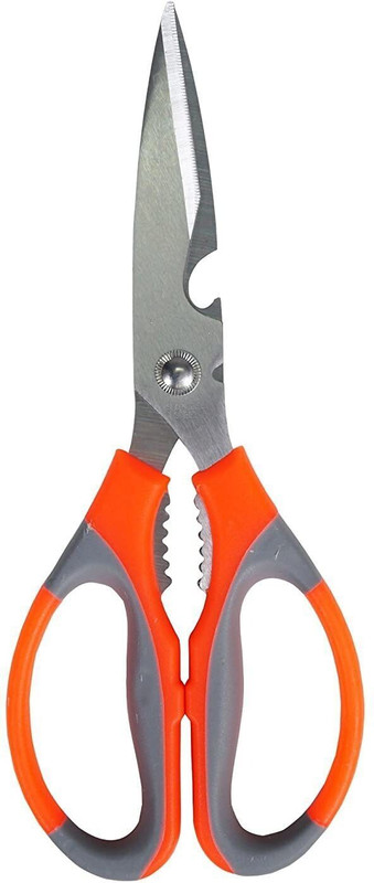 HI PLAST multi purpose kitchen scissor Steel All-Purpose Scissor(Multicolor, Pack of 1)