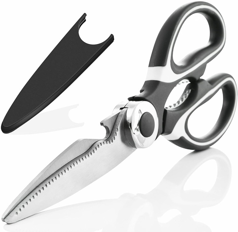 Breyers Home & Kitchen Multi Function Shears for Meat, Seafood, Chicken, Vegetables Stainless Steel All-Purpose Scissor(Black)