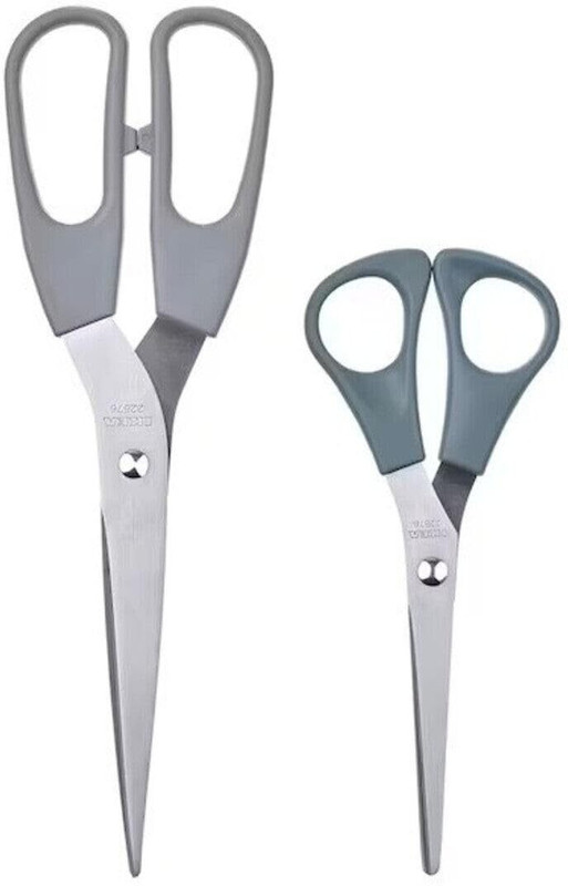 IKEA SVÄRDFISK Scissors, set of 2, stainless steel grey/grey-turquoise Stainless Steel All-Purpose Scissor(Multicolor, Pack of 3)