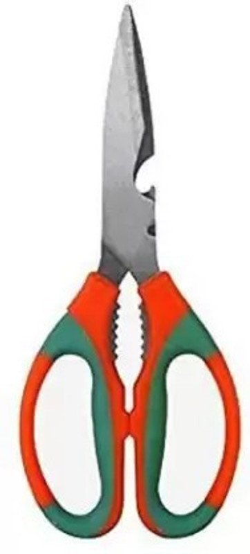 Polygon Green Gardening Scissors with Sharp Blades Stainless Steel All-Purpose Scissor(Orange, Grey, Pack of 1)
