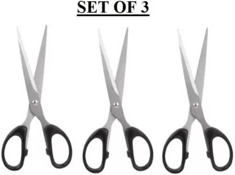 Forgesy all purpose scissor Stainless Steel All-Purpose Scissor(Silver, Pack of 2)