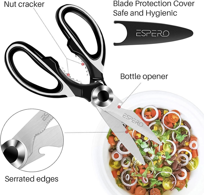 Mogal Krupa Steel All-Purpose Scissor(Black)
