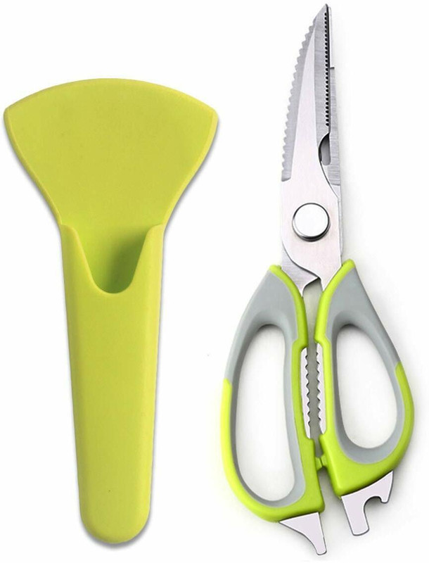 PURCHASE ZONE 10 in 1 Multipurpose Stainless Steel Detachable Scissor With Magnetic Holder Stainless Steel All-Purpose Scissor(Multicolor, Pack of 1)