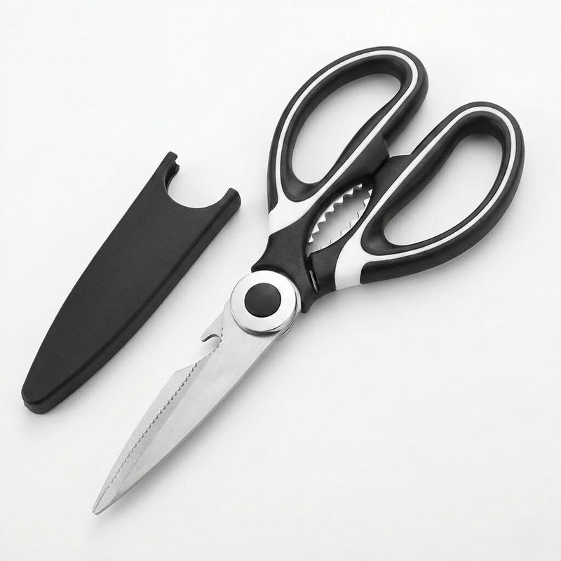 SHIVIM Kitchen Scissor with Case Multi-Purpose Stainless Steel Bottle Opener Stainless Steel All-Purpose Scissor(Multicolor, Pack of 1)