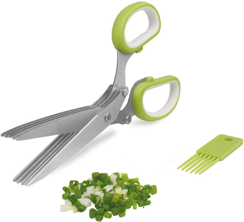 SHIVAM KICHEN Stainless Steel Kitchen Scissor Multipurpose Heavy Duty Cutter Stainless Steel All-Purpose Scissor(Green, Pack of 1)