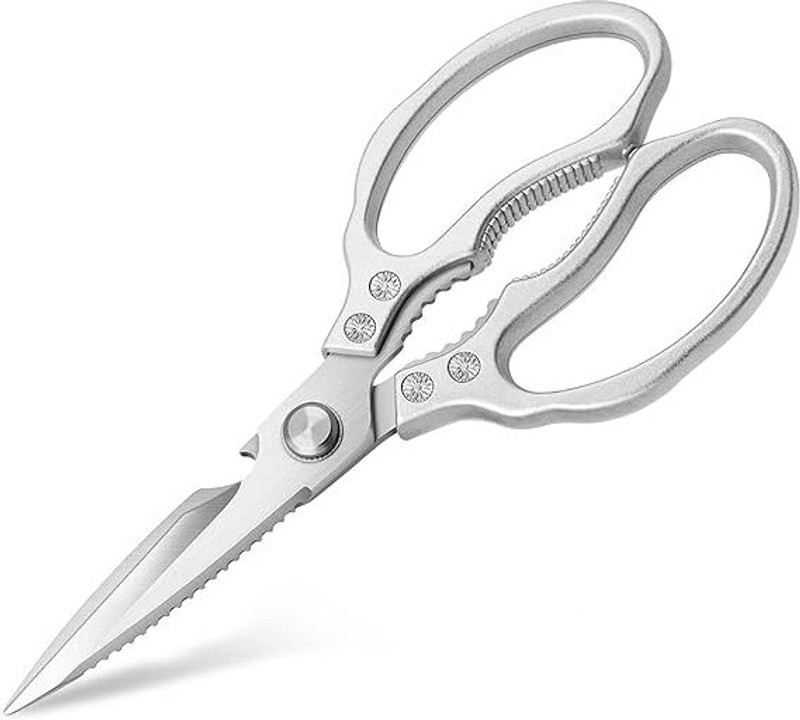 VONITY Heavy Duty Kitchen Meat Fish cutter Multi-function Herb scissor for kitchen Stainless Steel All-Purpose Scissor(Black, Pack of 1)