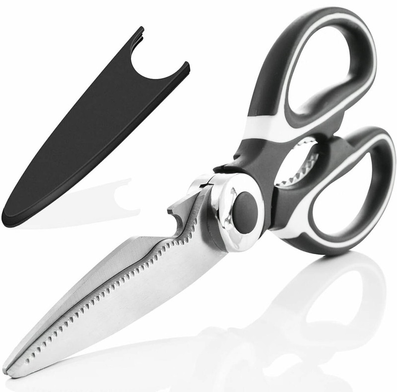 COZYZORO Stainless Steel All-Purpose Scissor(Black)