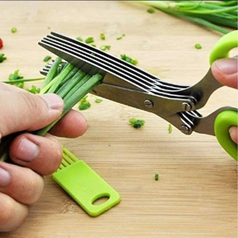Smrtin Herb scissors Steel Herbs Scissor(Green, Pack of 1)