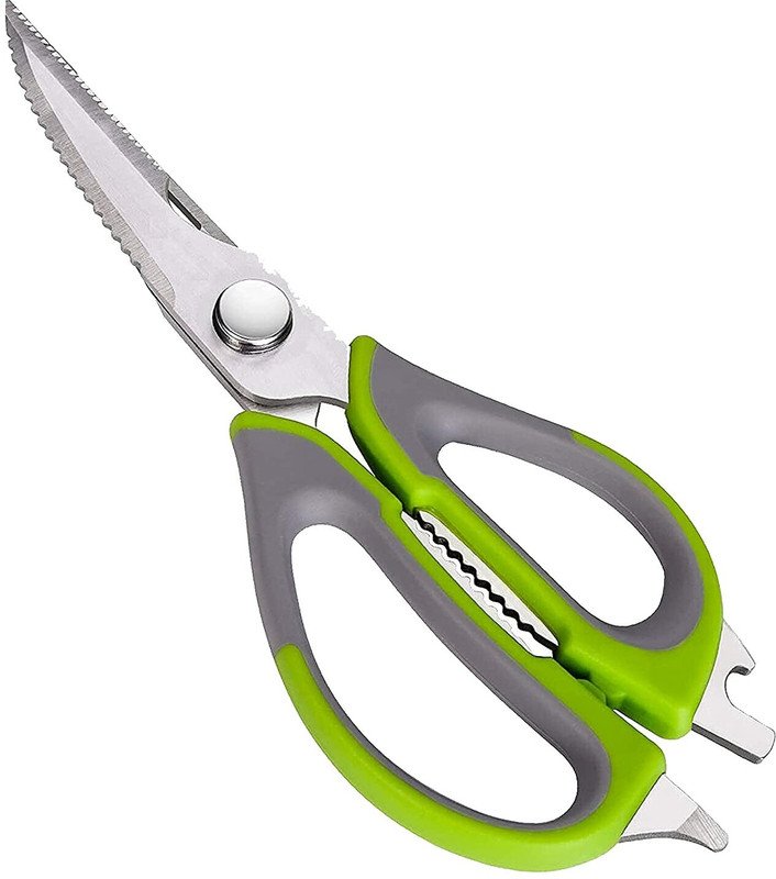 MobFest 7 in 1 Multi-Purpose Kitchen Scissor for Cutting Meats, Herbs Stainless Steel All-Purpose Scissor(Multicolor)
