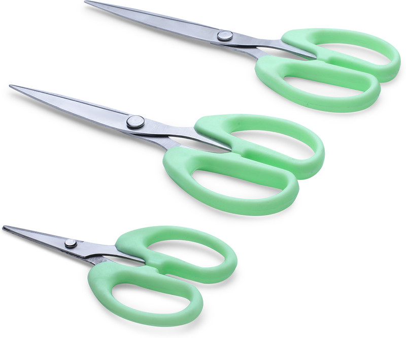 Anjali Stainless Steel All-Purpose Scissor(Green)