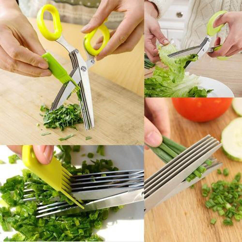 Divviks Stainless Steel Herbs Scissor(Steel)