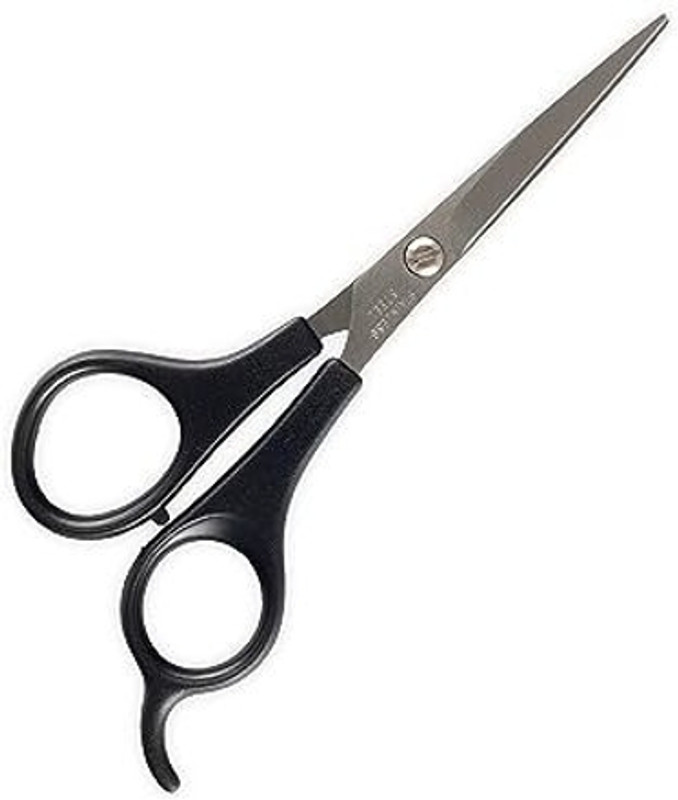 angelie Stainless Steel Hair Cutting &Thinning Scissor For Men,Women,Professional Salon Scissors(Set of 1, Silver, Black)