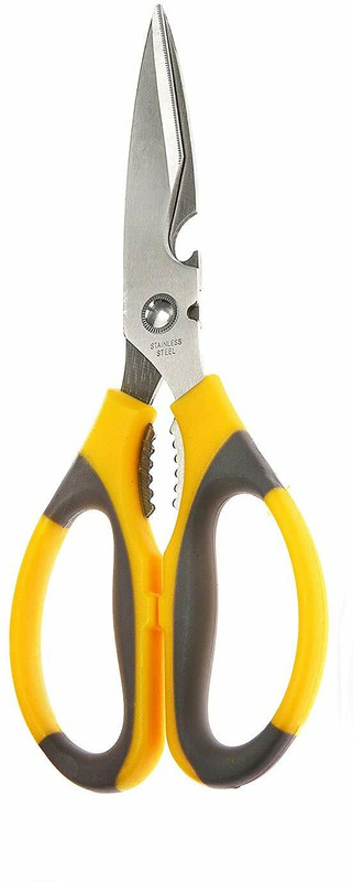 Sage Multipurpose Kitchen Household Accessories, kaichi (Colour May Vary) Steel All-Purpose Scissor(Multicolor, Pack of 1)