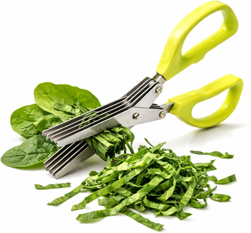 Gupta Traders Multi Blade Vegetable Scissors Stainless Steel Herbs Scissor(Green, Pack of 1)