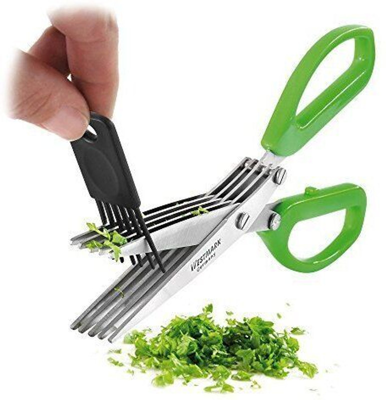 TRENDYBAZAR Multi Blade Kitchen Scissors Stainless Steel Herbs Scissor(Steel, Pack of 1)