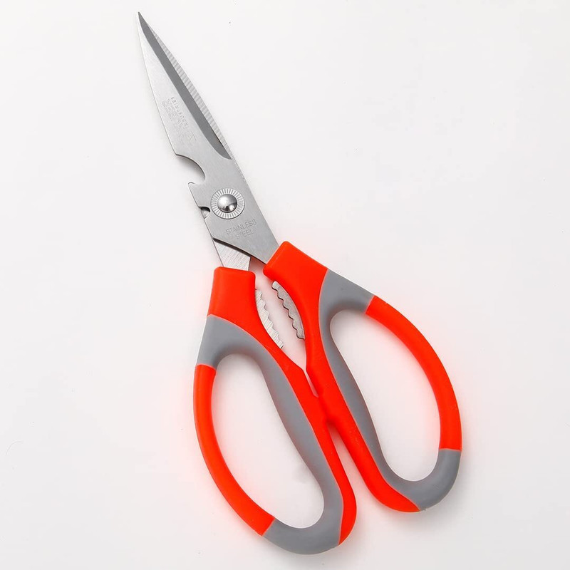 King Gary Stainless Steel All-Purpose Scissor(Orange, Steel, Pack of 1)