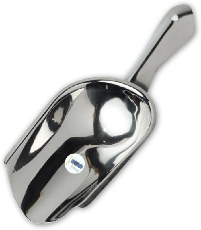 Steelish Kitchenware Stainless Steel Ice Scoop | Flour / Atta Scoop | Kitchen Scoop