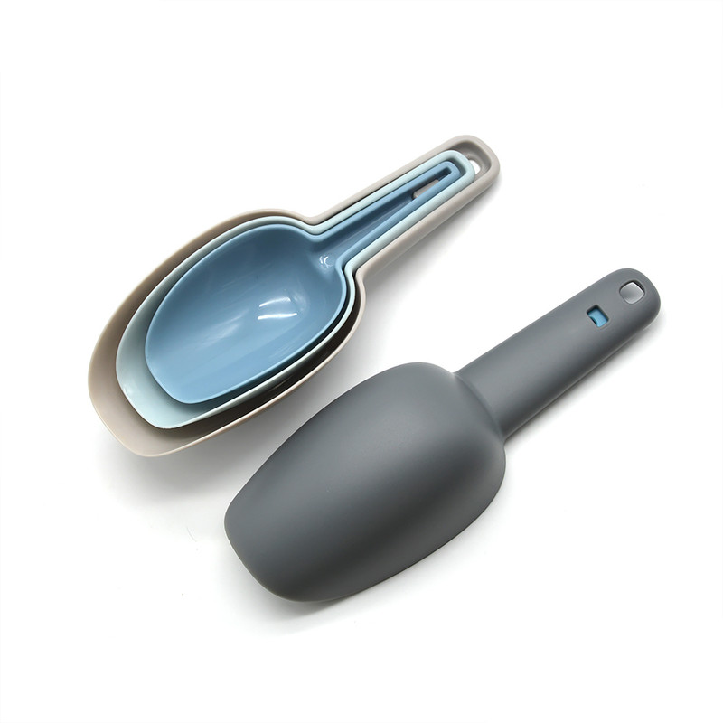 VONITYO Multi-Purpose Plastic Shovel Scoop Set Measuring Scoops Grocery Masala Powder Kitchen Scoop