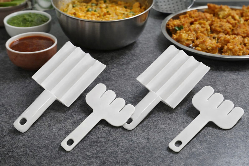 MARMORIS ECOM Pakoda Maker Spoon for Kitchen Fritter Tool Bhajiya Maker Easy Frying Tool Kitchen Scoop