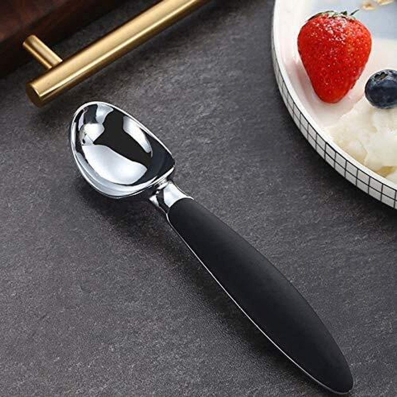 KOOSHLO Multifunctional Steel Scoop Spoon for Ice Cream, Dough & Fruits Kitchen Scoop