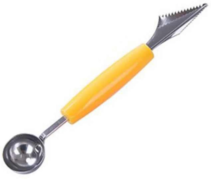 QUIRA Stylish Dual Purpose Melon Baller Fruit Carving Knife, Fruit Slicer Kitchen Scoop