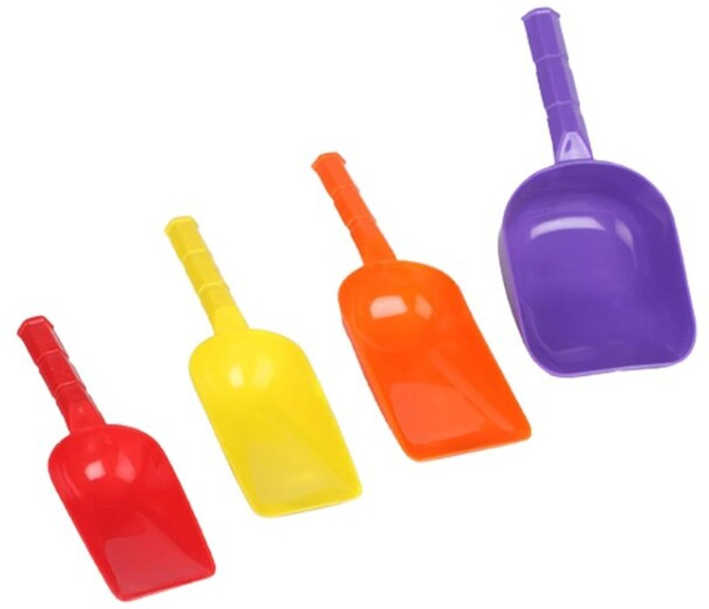 Veeram Measuring Scoops for Rice, Flour, Sugar, Pulses & Pet Food || Set Of 4 Kitchen Scoop