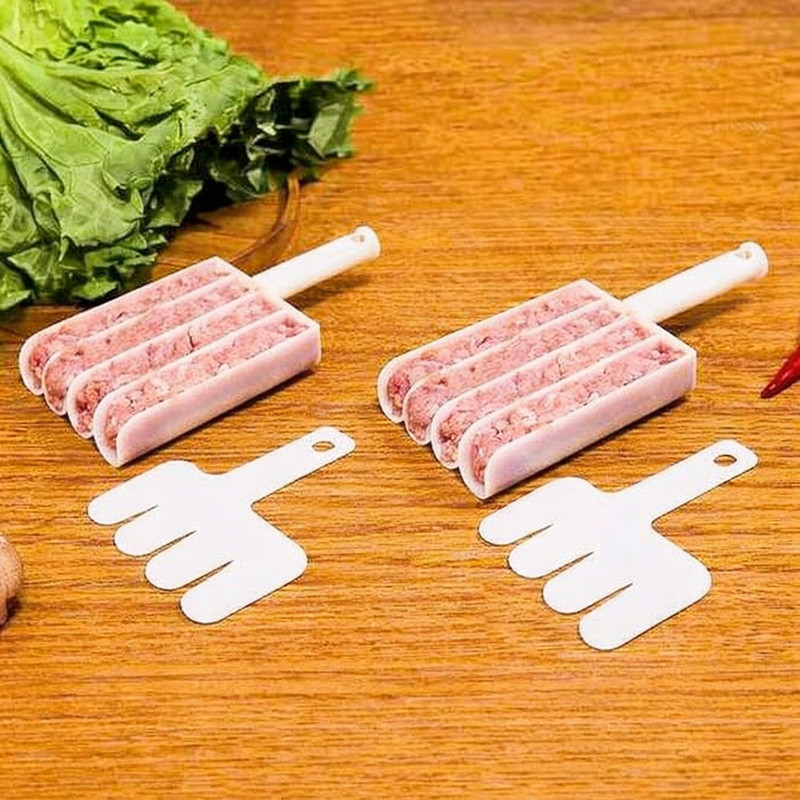 Vritti Plastic Pakoda Maker Four-Slot Fritter Tool for Manchurian, Bhajiya, Mutipurpose Kitchen Scoop