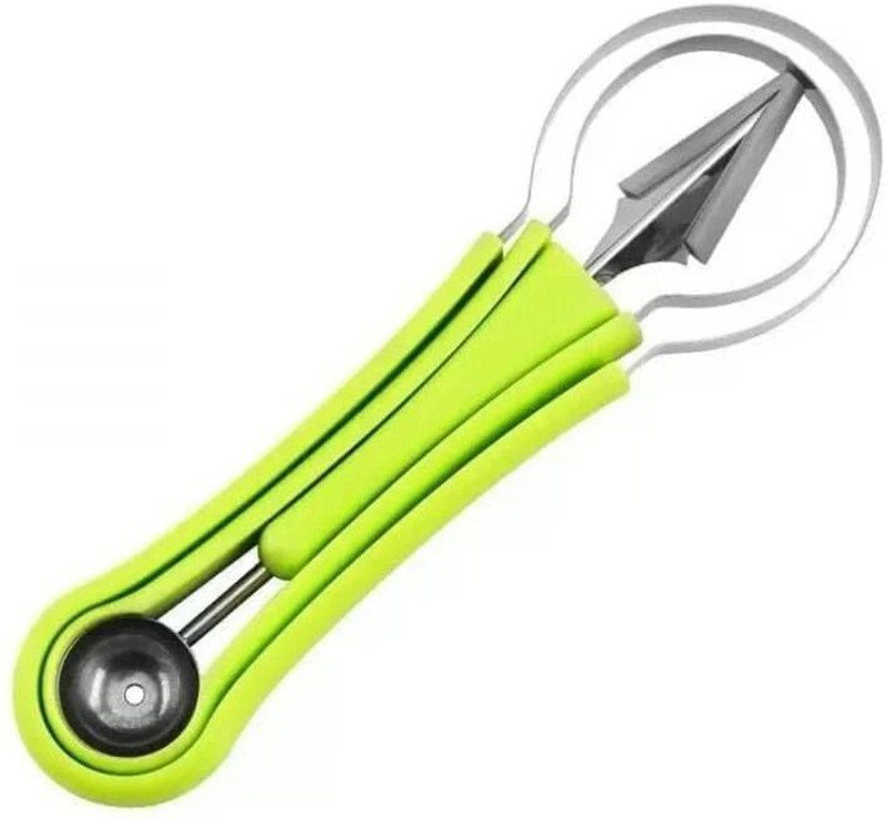 BHANUSH ZONE Fruit Scooper - 4 in 1 Stainless Steel Melon Baller Seed Kitchen Scoop