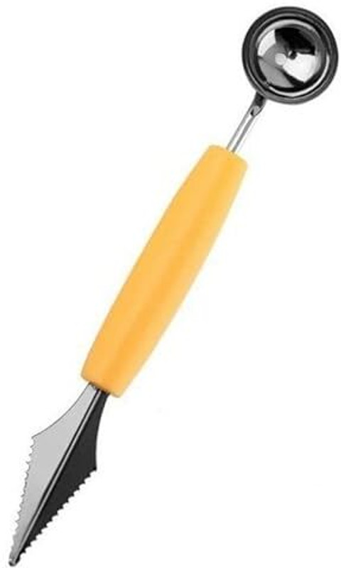 SHREEJIIH 2 in 1 Melon Ball Maker and Stainless Steel Multi Functional Dig Scoop Kitchen Scoop