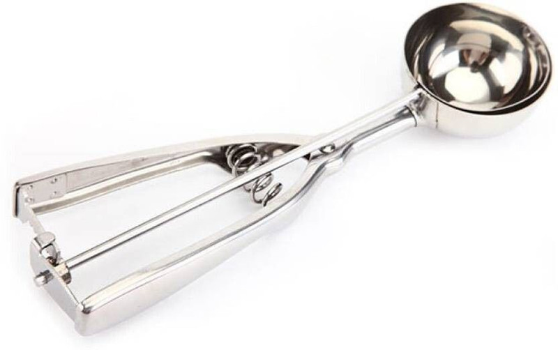 dream shoppy Stainless Steel Ice Cream Scoop Multi Use Food Spoon (Silver) Kitchen Scoop