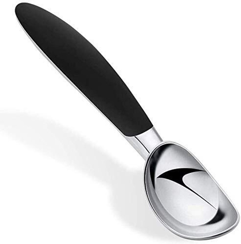 pepplo Ice Cream Scoop with Comfortable Handle, Black(Pack of 1) Kitchen Scoop