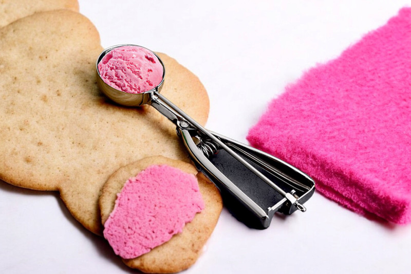 NHB BOUTIQUE Ice Cream Scoop - Multifunctional Stainless Steel Cookie Scoops with EasyTrigger Kitchen Scoop