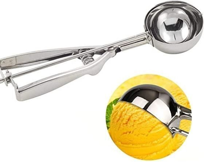 Fitaza Ice Cream Scoop, Professional Cookie Scooper Trigger with Comfortable Handle Kitchen Scoop