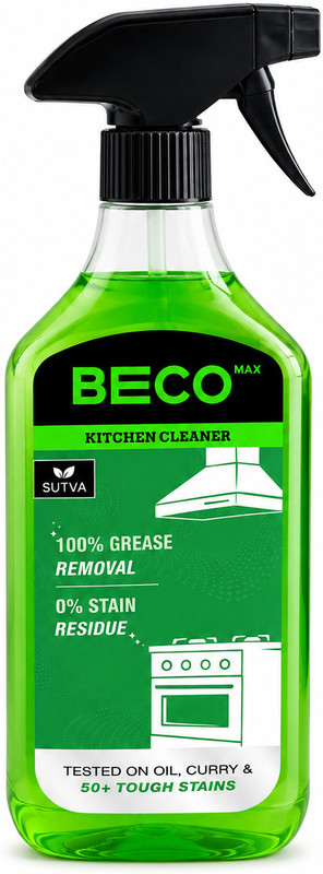 SUTVA Kitchen Cleaner Spray | Gas Stove, Tiles, Oil Stains, Countertops, Sink Cleaner Kitchen Cleaner(500 ml)