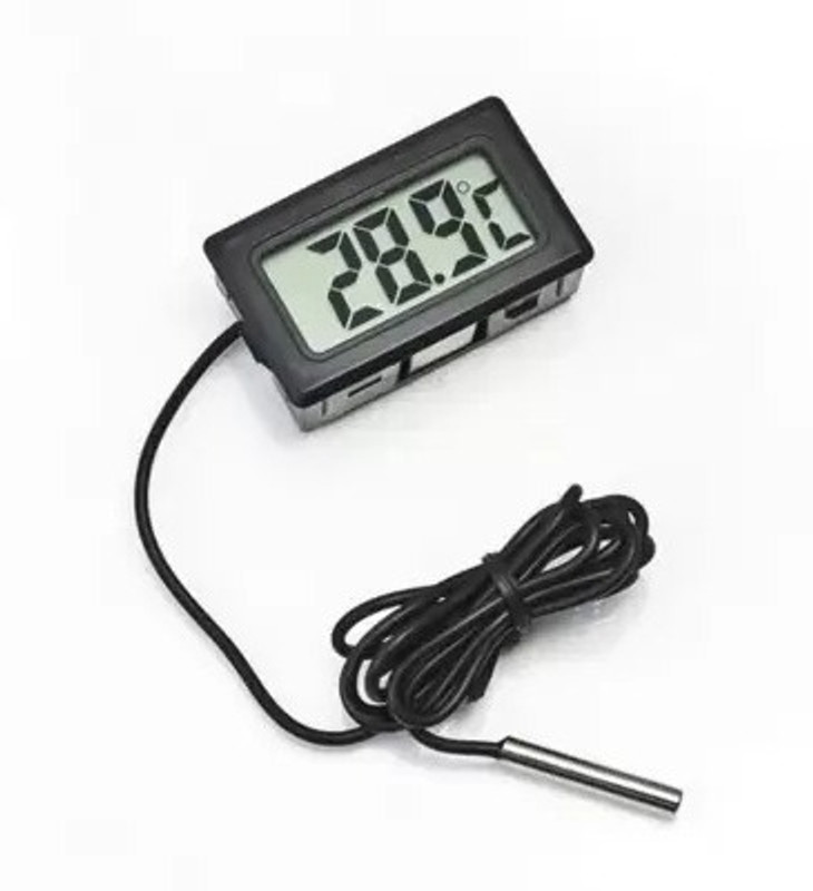 CHARU GALLERY Mini LCD Digital Refrigerator Fridge Freezer Cooler Temperature Thermometer Thermometer with Fork Kitchen Thermometer