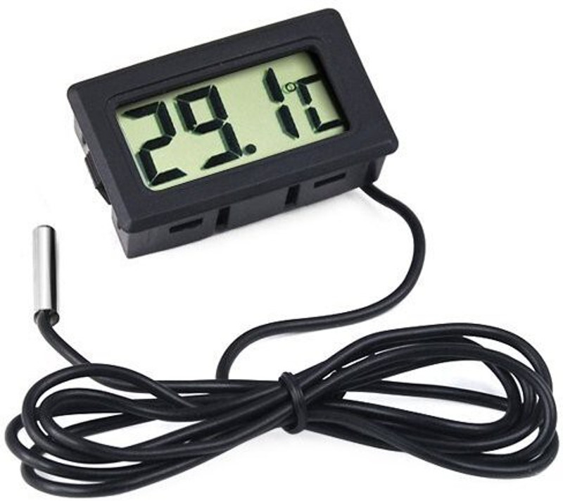 thermomate Digital Thermometer with LCD for Fridges Freezers, Black Instant Read Thermocouple Kitchen Thermometer